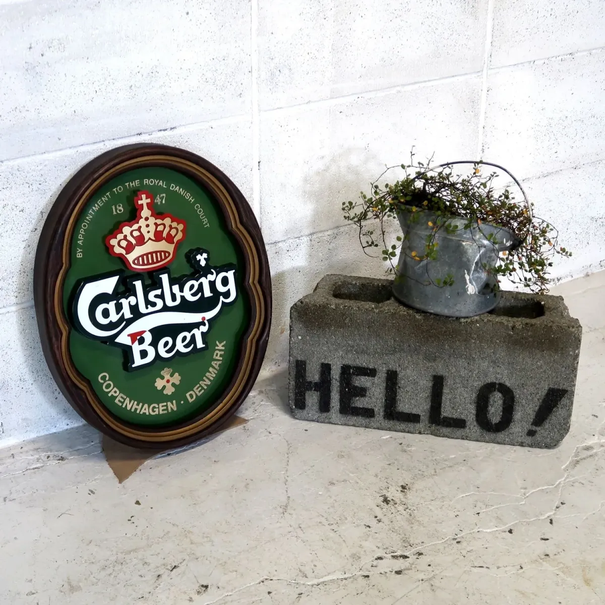 Carlsberg ビンテージ ウォールサイン