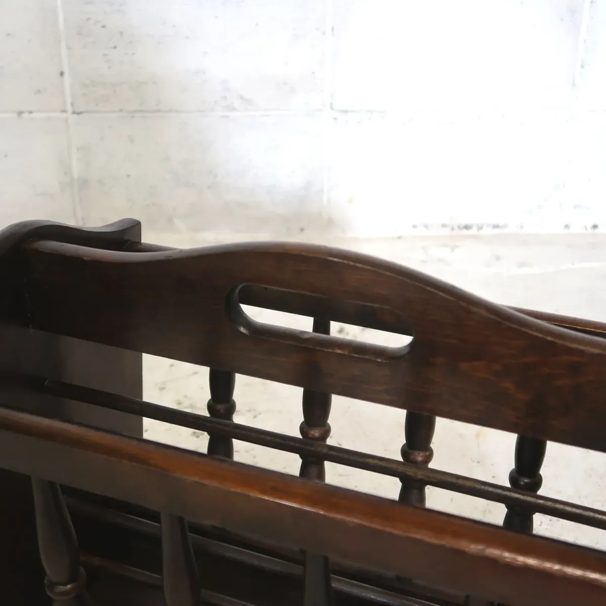 アンティーク ウッド マガジンラック