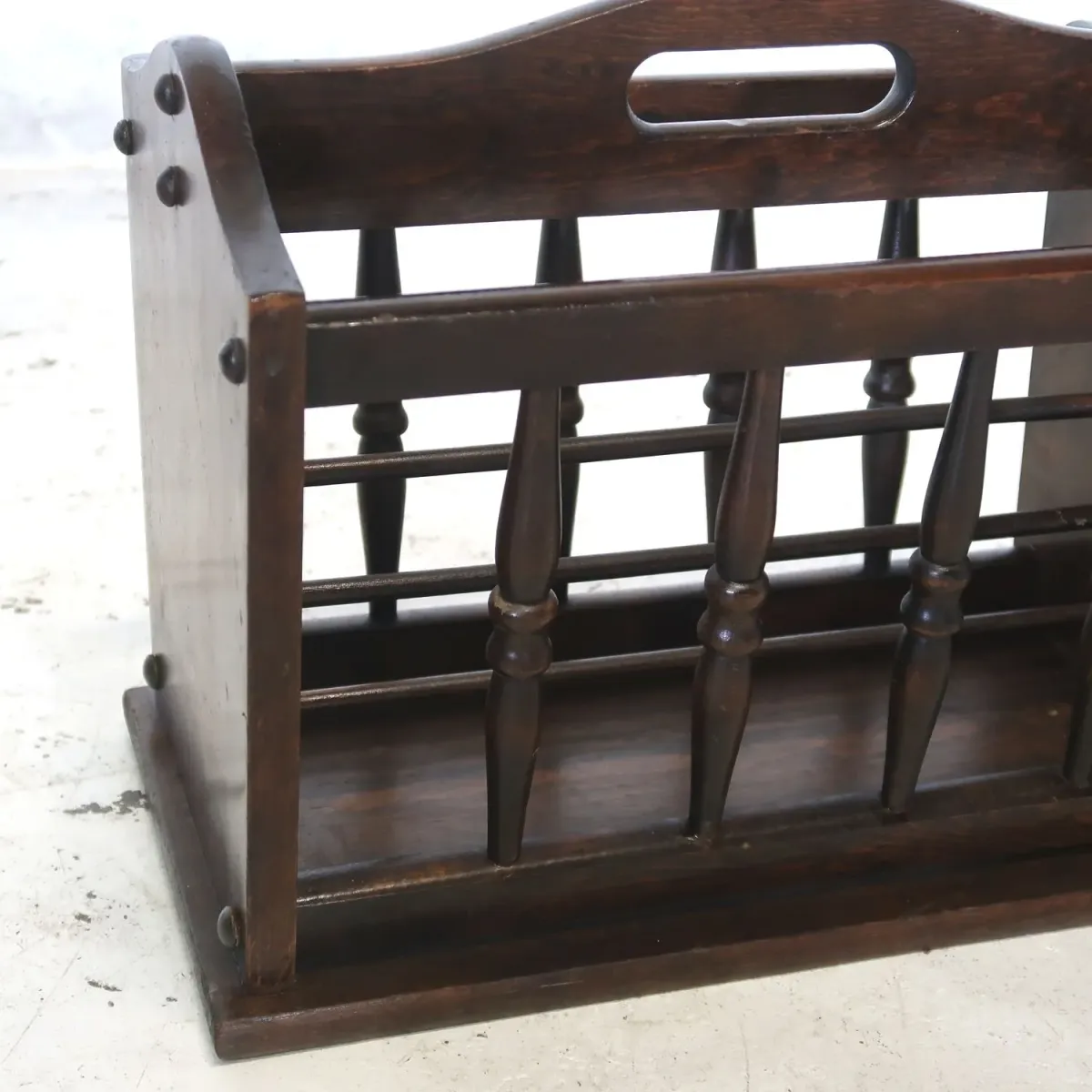 アンティーク ウッド マガジンラック