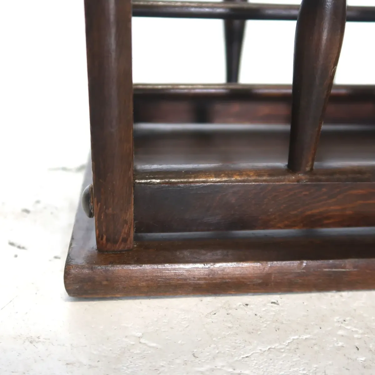 アンティーク ウッド マガジンラック