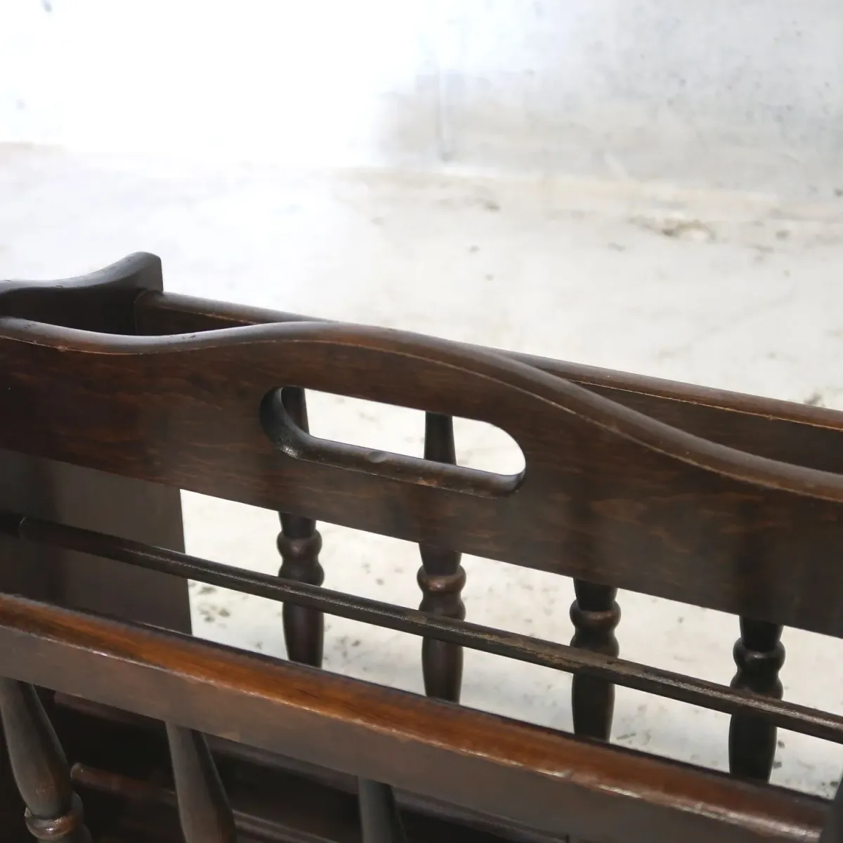 アンティーク ウッド マガジンラック