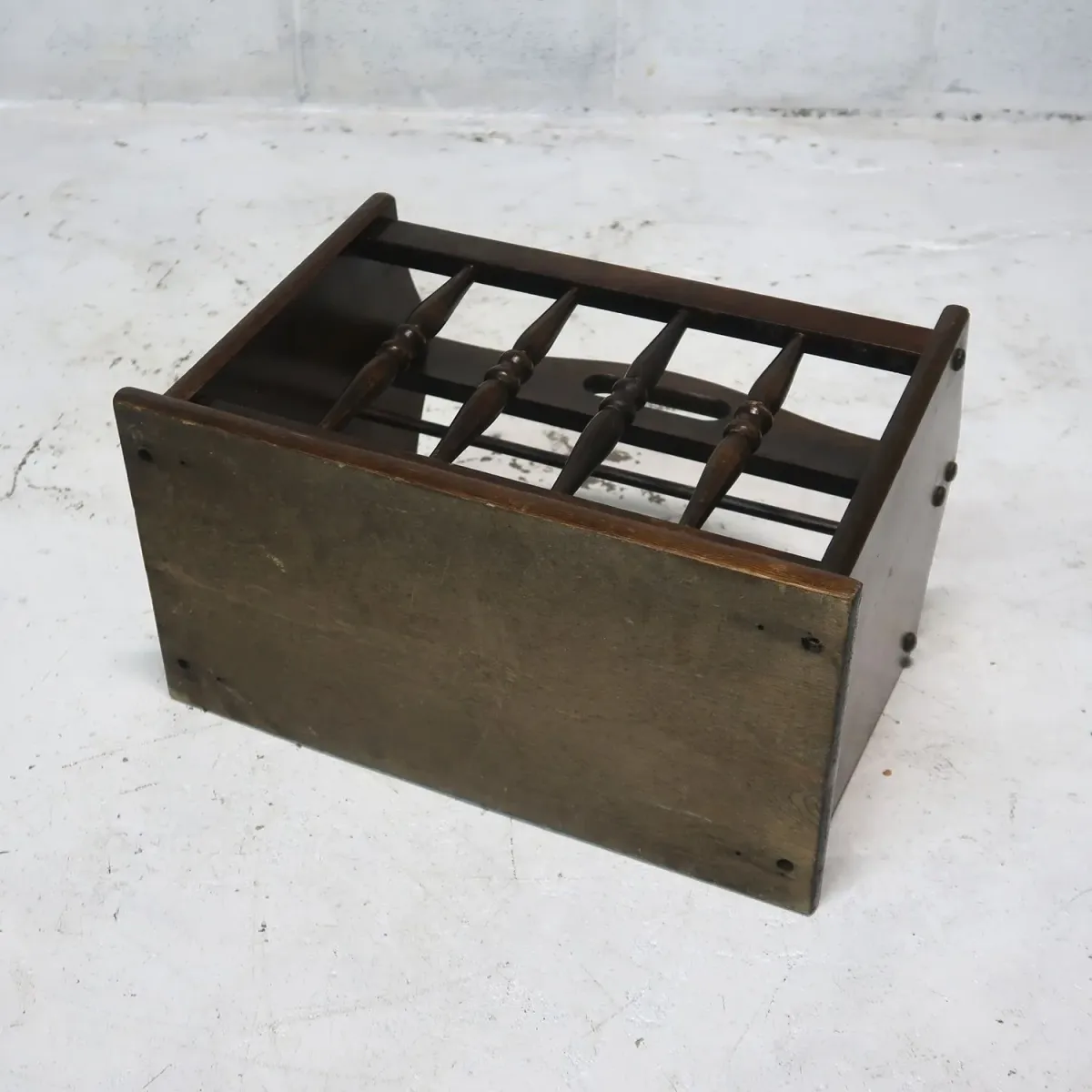 アンティーク ウッド マガジンラック