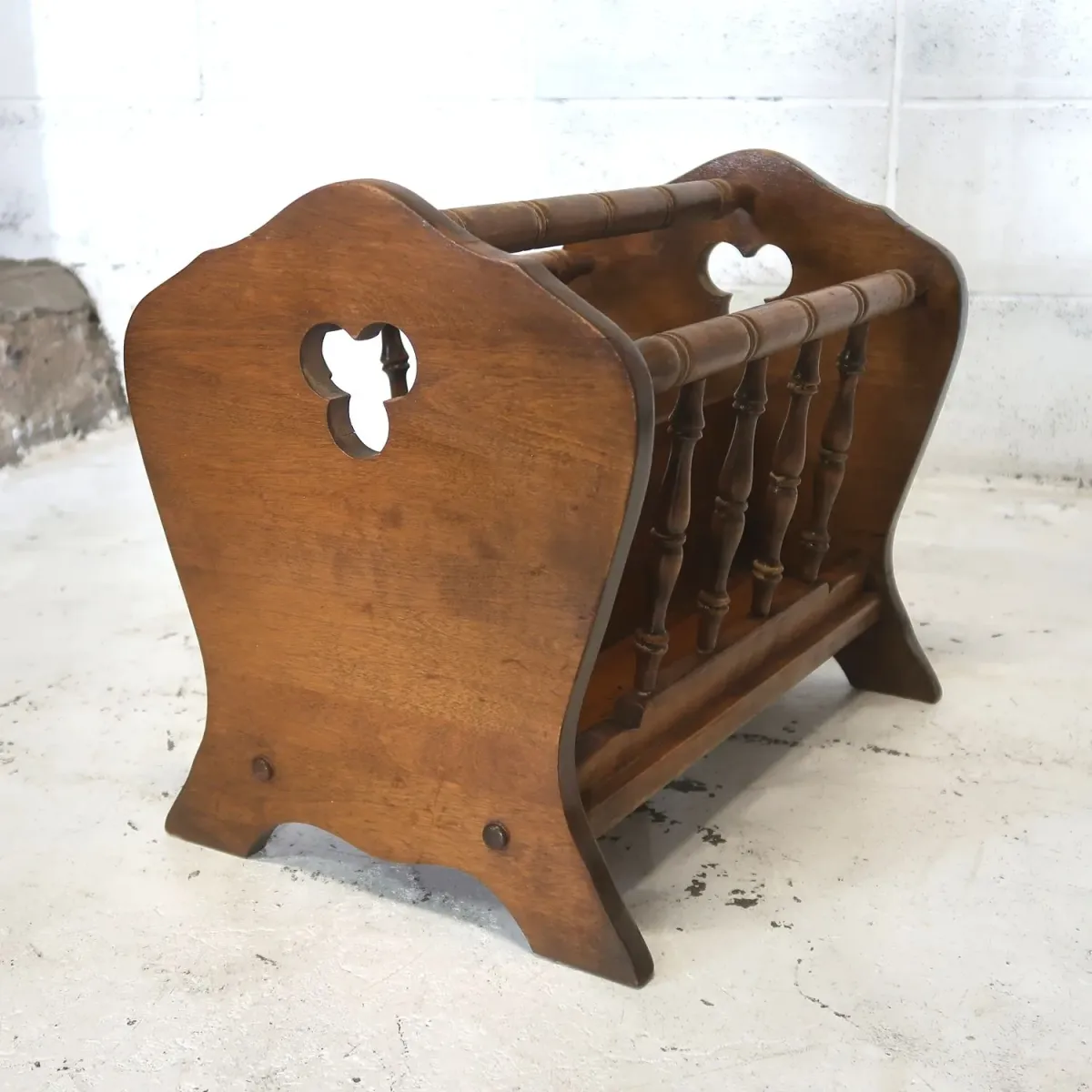 70's～ Ethan Allen アンティーク ウッド マガジンラック