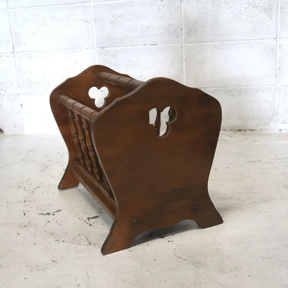 70's～ Ethan Allen アンティーク ウッド マガジンラック