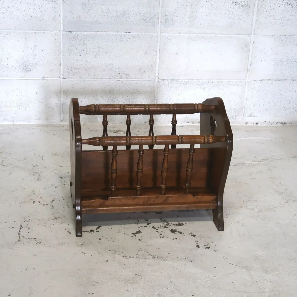 70's～ Ethan Allen アンティーク ウッド マガジンラック