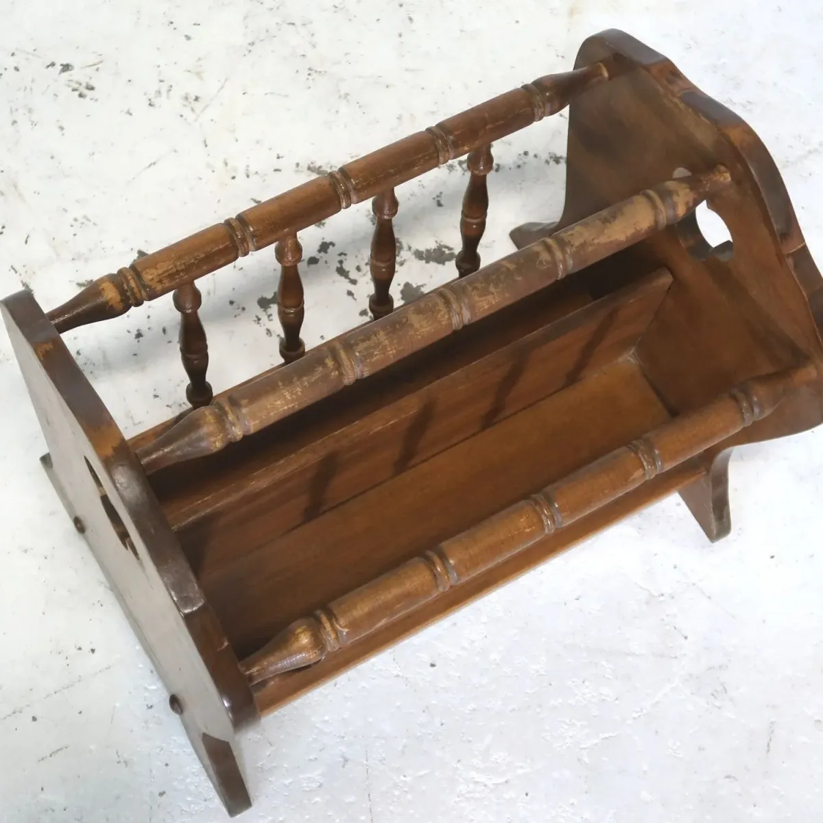 70's～ Ethan Allen アンティーク ウッド マガジンラック