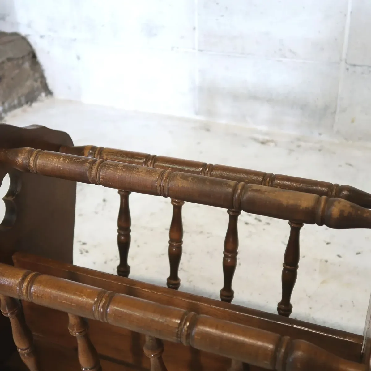 70's～ Ethan Allen アンティーク ウッド マガジンラック