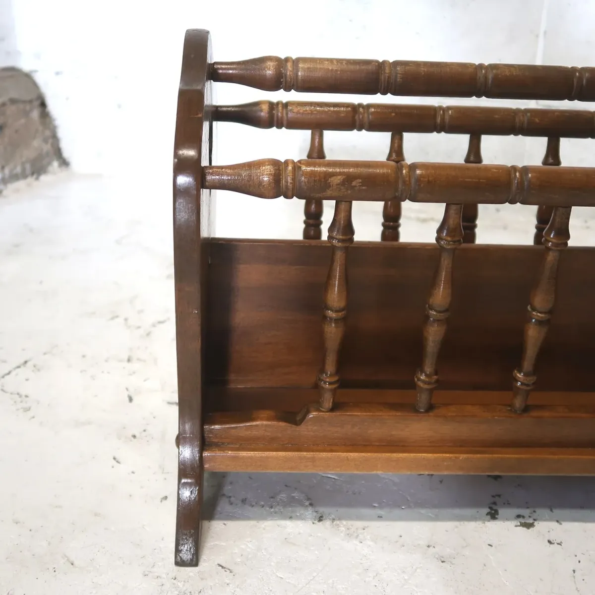 70's～ Ethan Allen アンティーク ウッド マガジンラック