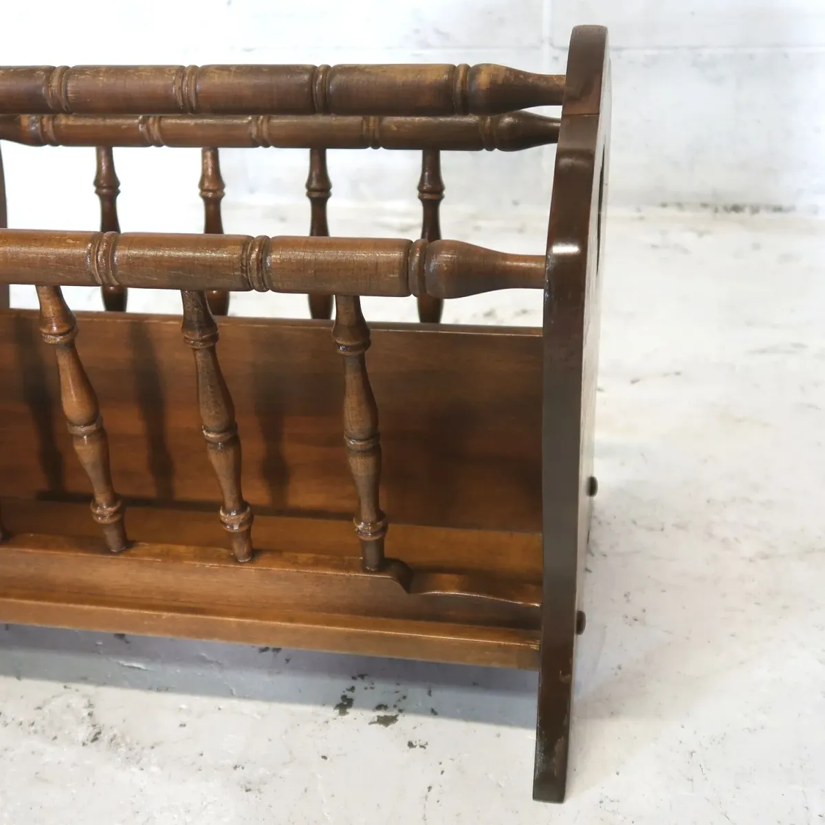 70's～ Ethan Allen アンティーク ウッド マガジンラック