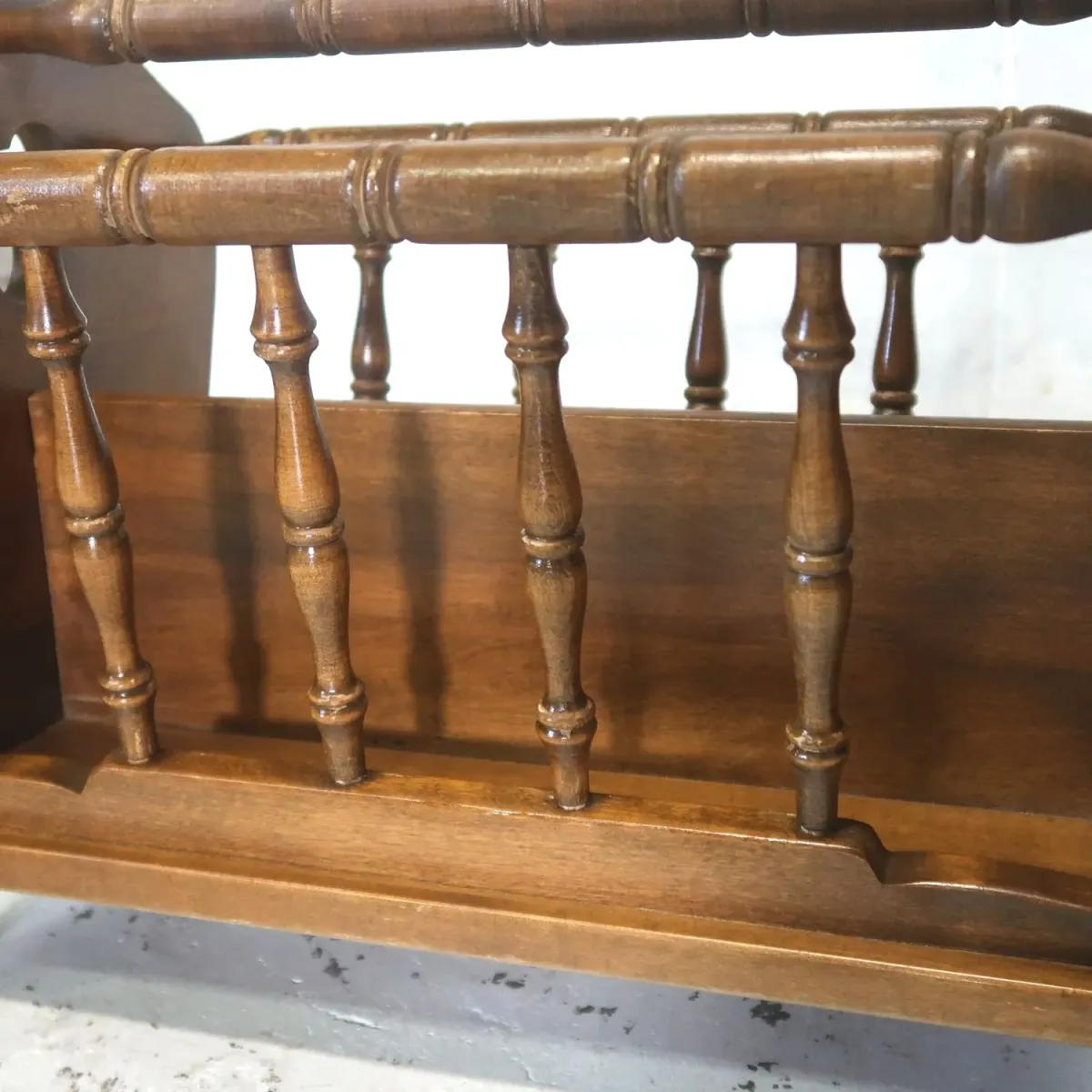 70's～ Ethan Allen アンティーク ウッド マガジンラック