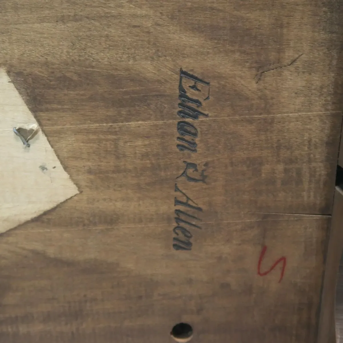 70's～ Ethan Allen アンティーク ウッド マガジンラック