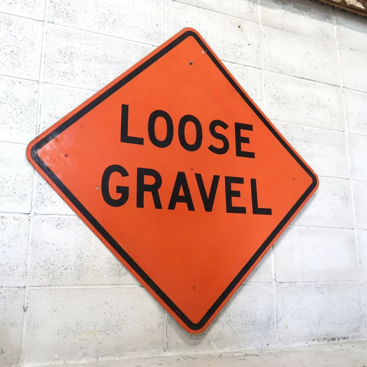 LOOSE GRAVEL ビンテージ 大型ロードサイン
