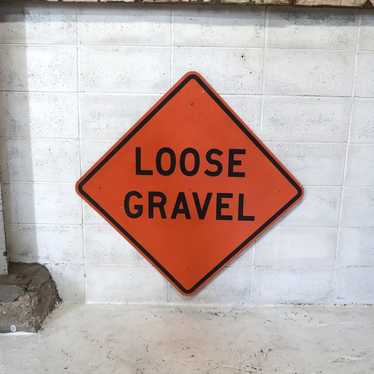 LOOSE GRAVEL ビンテージ 大型ロードサイン