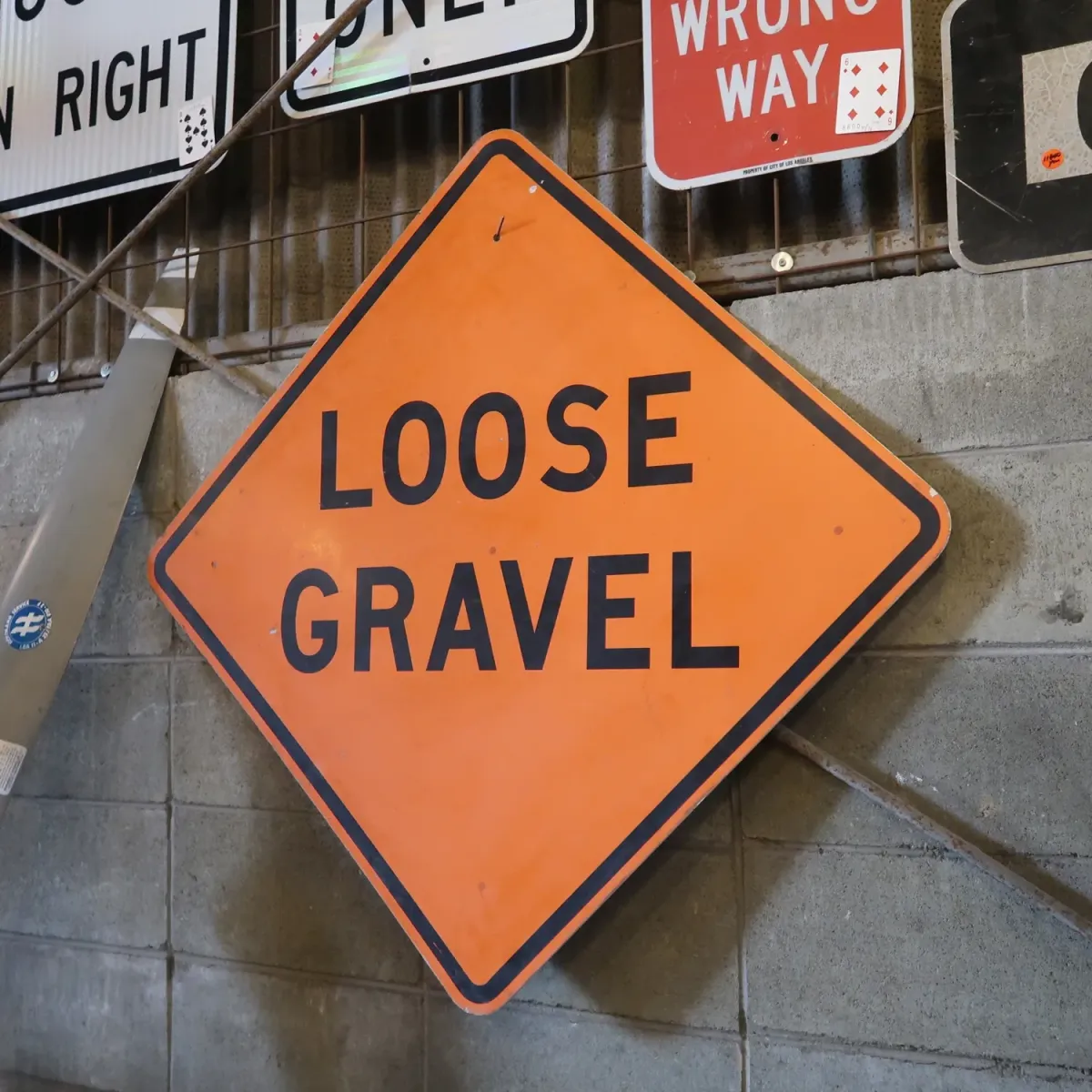 LOOSE GRAVEL ビンテージ 大型ロードサイン