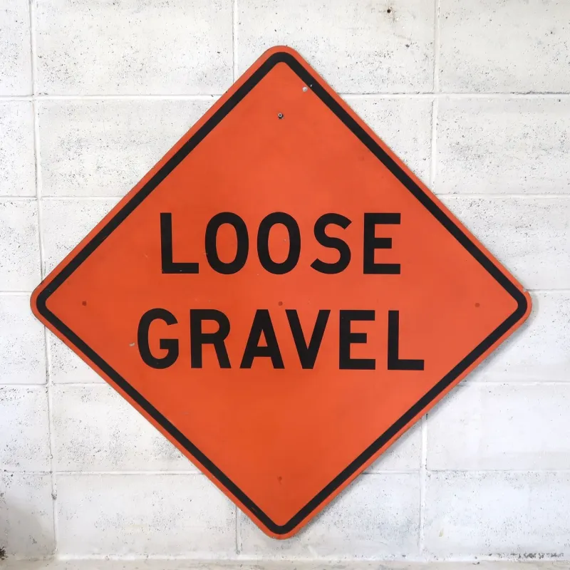 LOOSE GRAVEL ビンテージ 大型ロードサイン