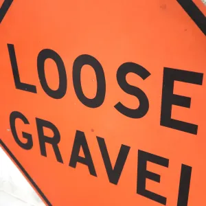 LOOSE GRAVEL ビンテージ 大型ロードサイン