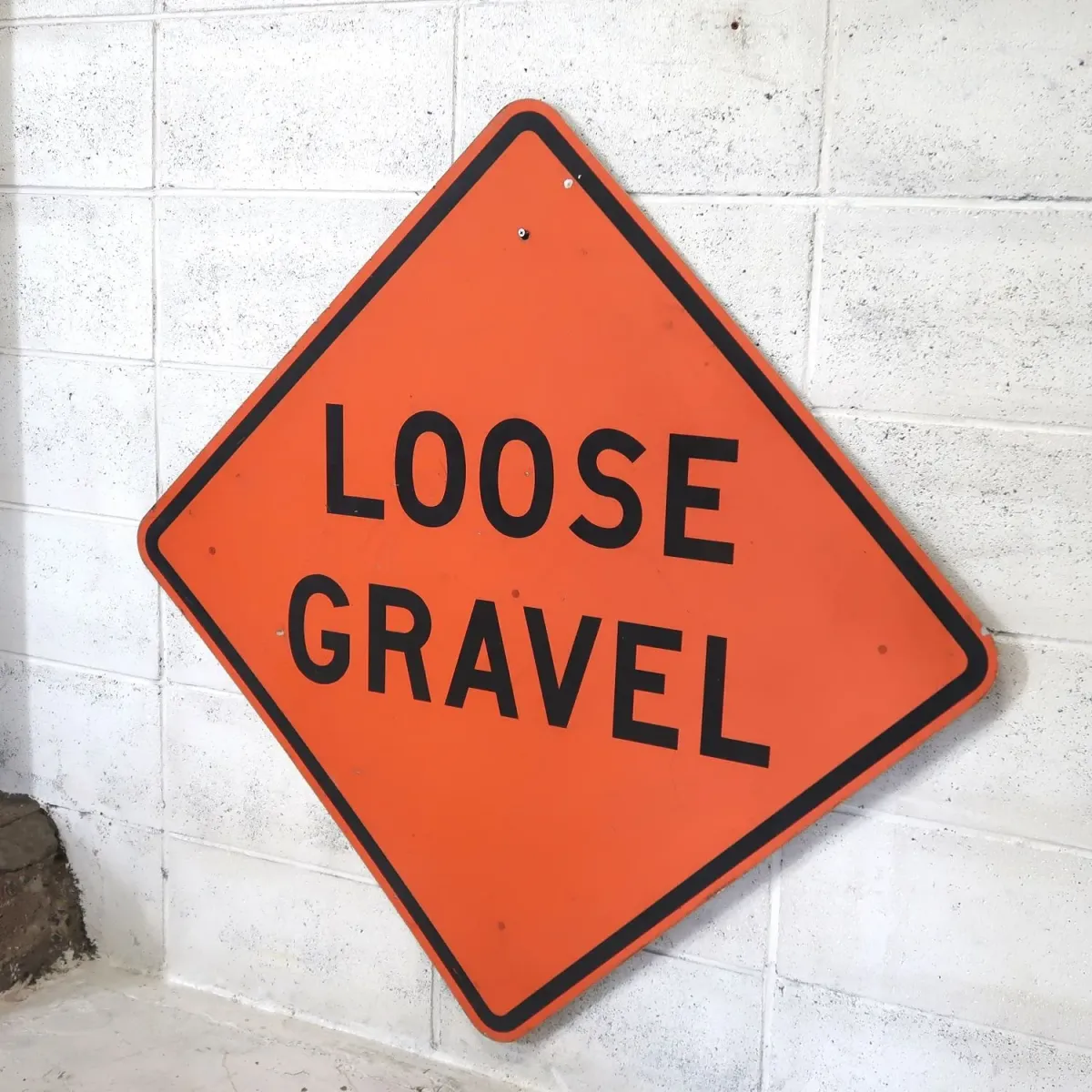 LOOSE GRAVEL ビンテージ 大型ロードサイン