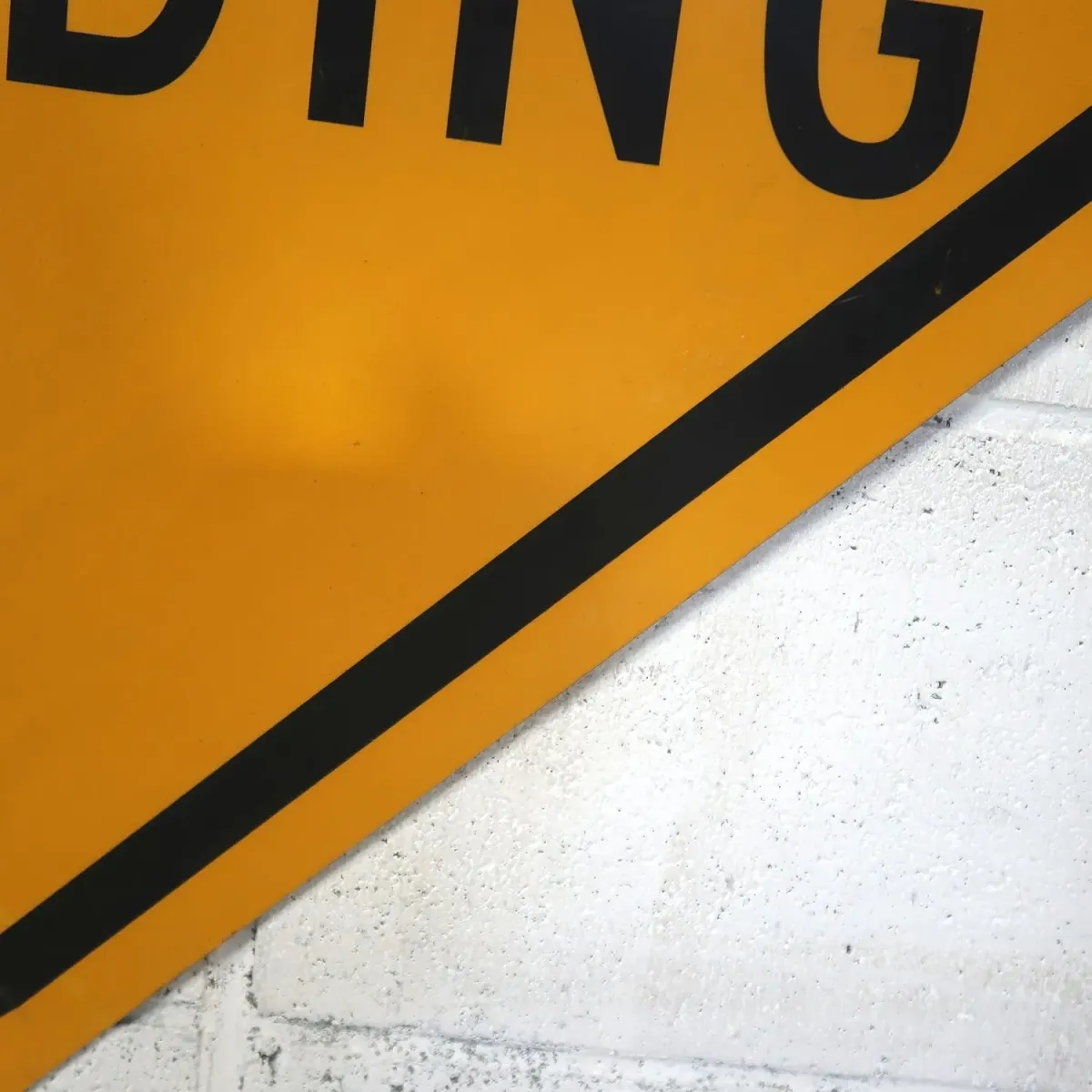 SUBJECT TO FLOODING ビンテージ 大型ロードサイン