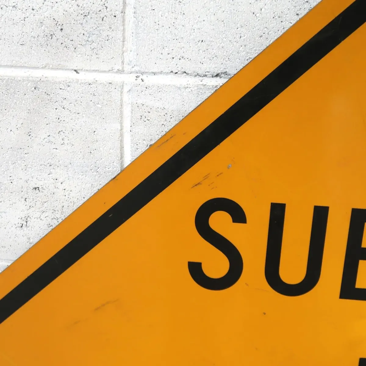 SUBJECT TO FLOODING ビンテージ 大型ロードサイン