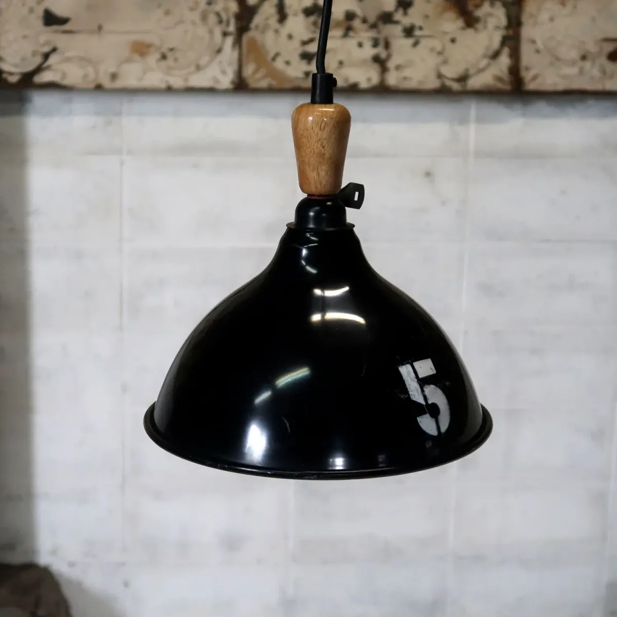 ビンテージ アルミシェード ペンダントランプ