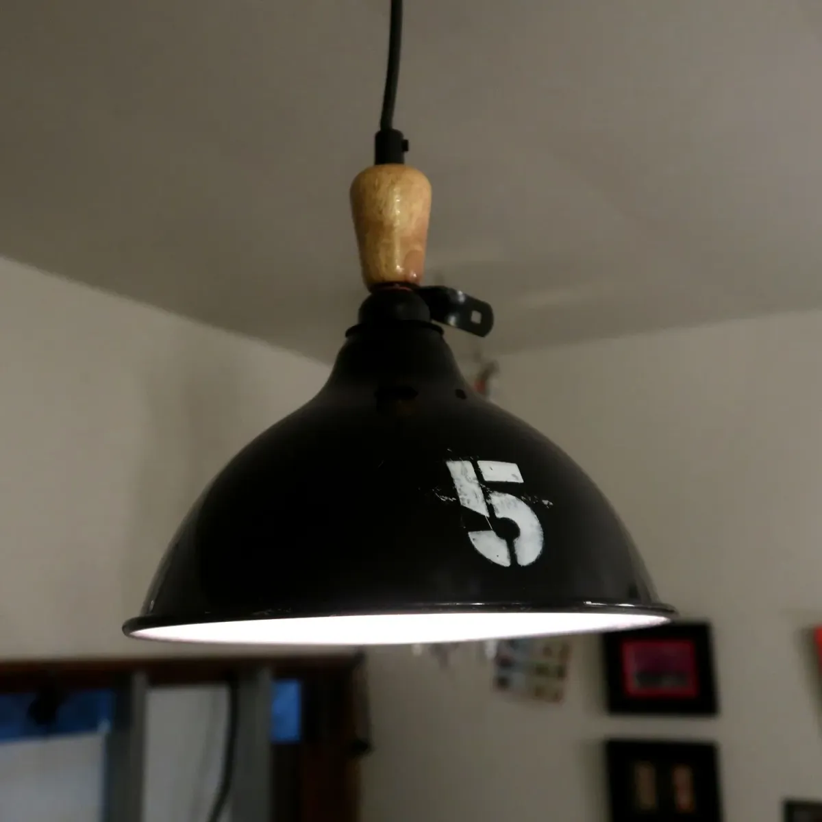 ビンテージ アルミシェード ペンダントランプ