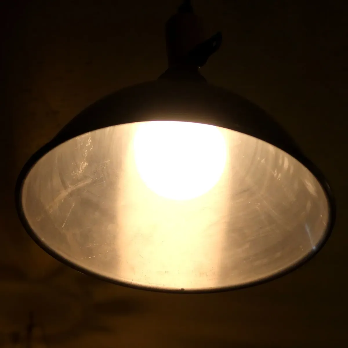 ビンテージ アルミシェード ペンダントランプ