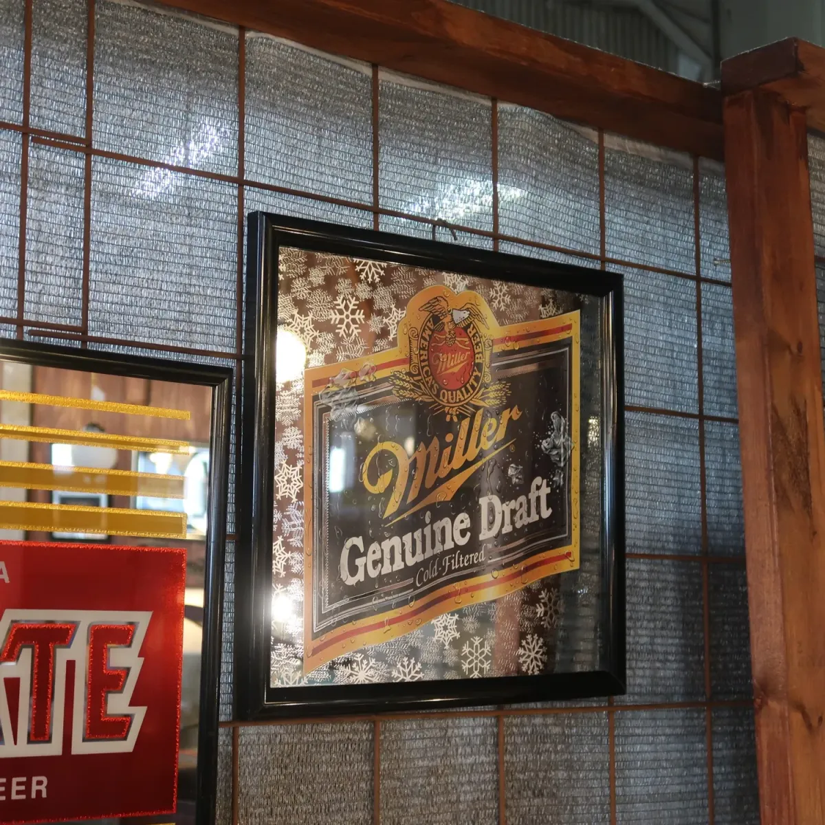 Miller Beer パブミラー