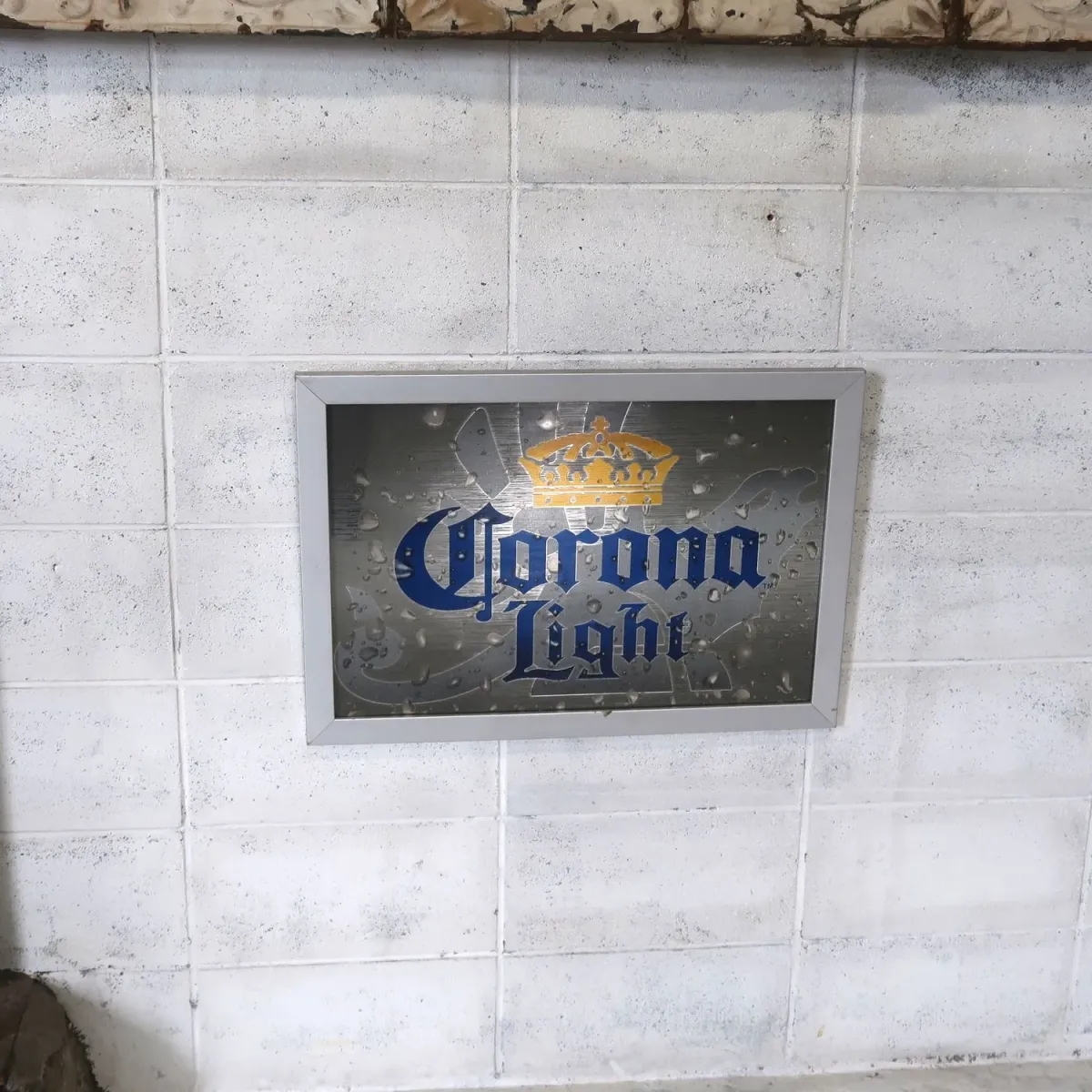 Corona Light ビンテージ パブミラー