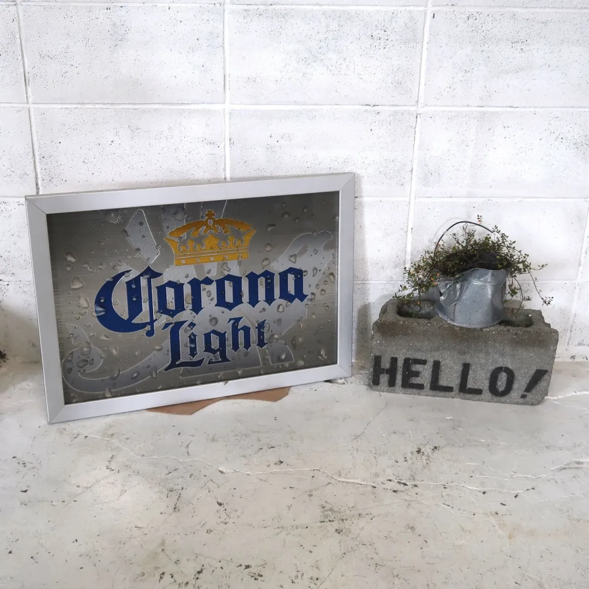 Corona Light ビンテージ パブミラー