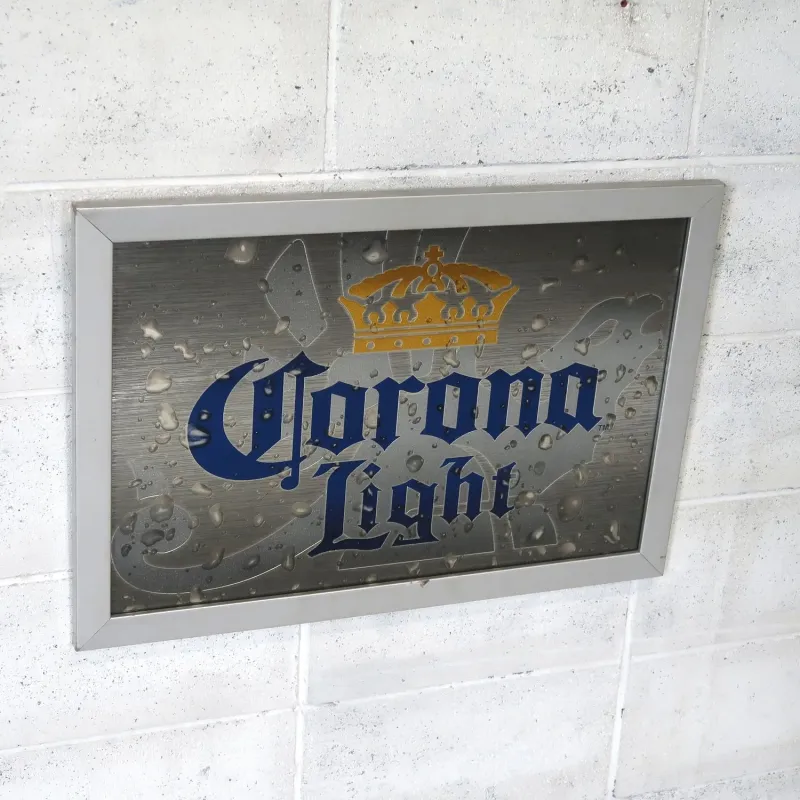 Corona Light ビンテージ パブミラー