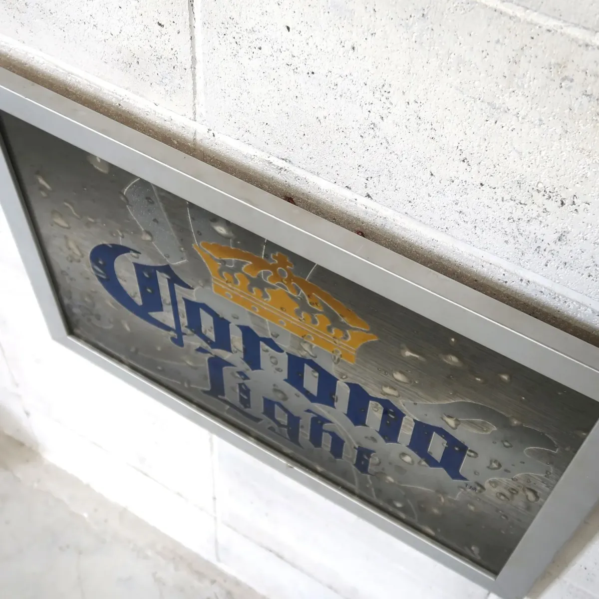 Corona Light ビンテージ パブミラー