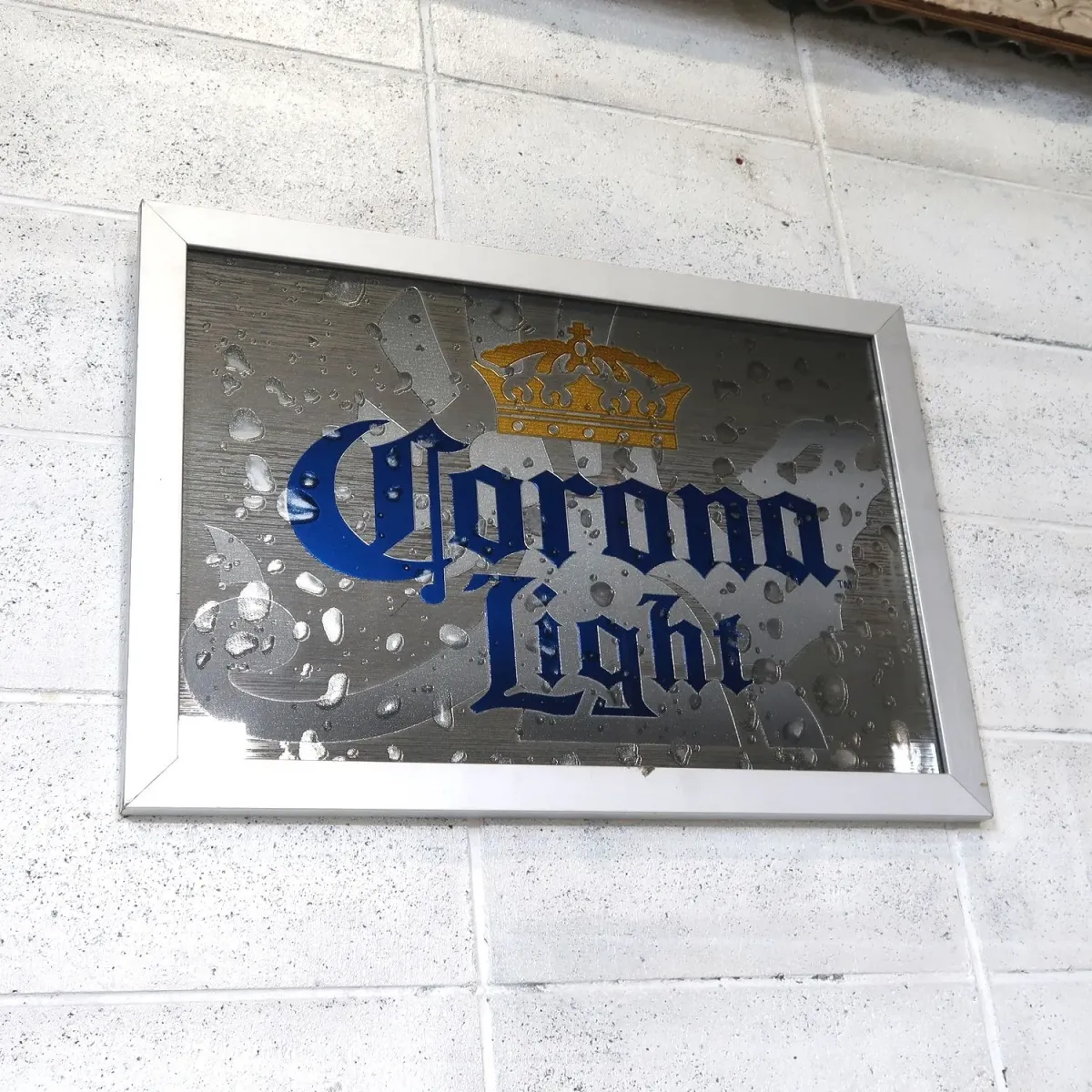 Corona Light ビンテージ パブミラー