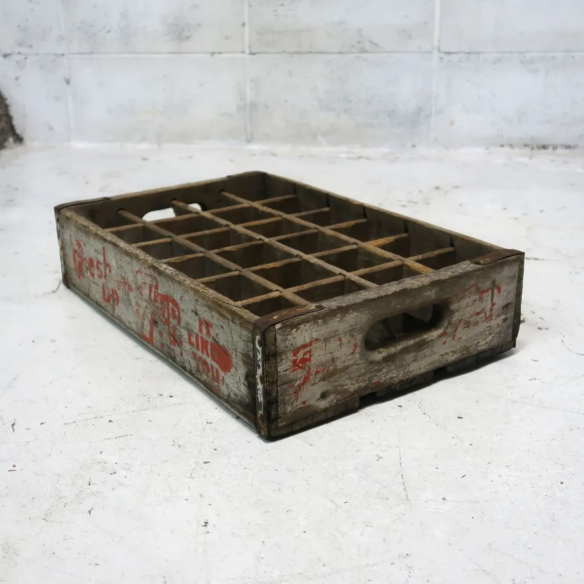 7up ビンテージ ウッドボックス