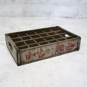 7up ビンテージ ウッドボックス