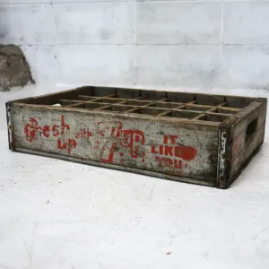 7up ビンテージ ウッドボックス