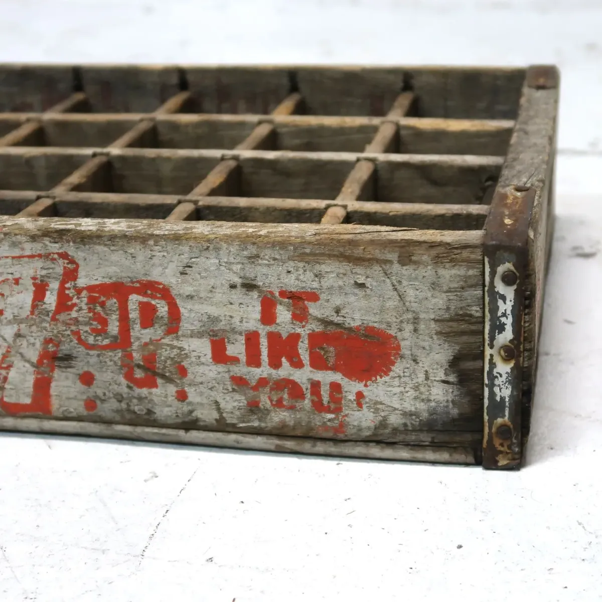 7up ビンテージ ウッドボックス