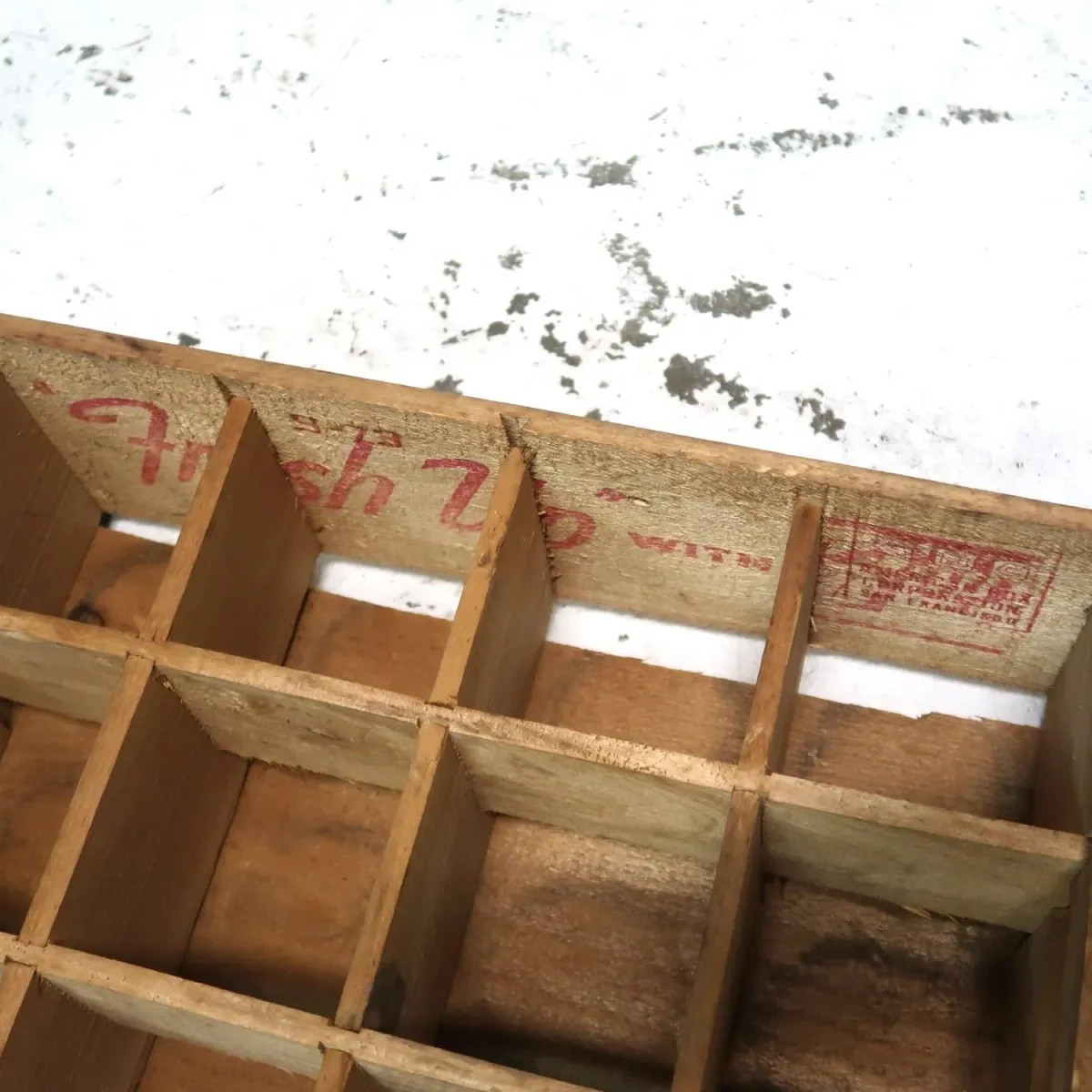 7up ビンテージ ウッドボックス