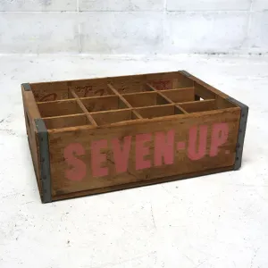 7up ビンテージ ウッドボックス