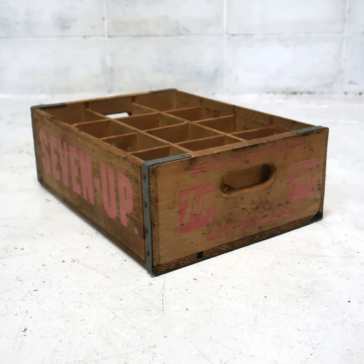 7up ビンテージ ウッドボックス