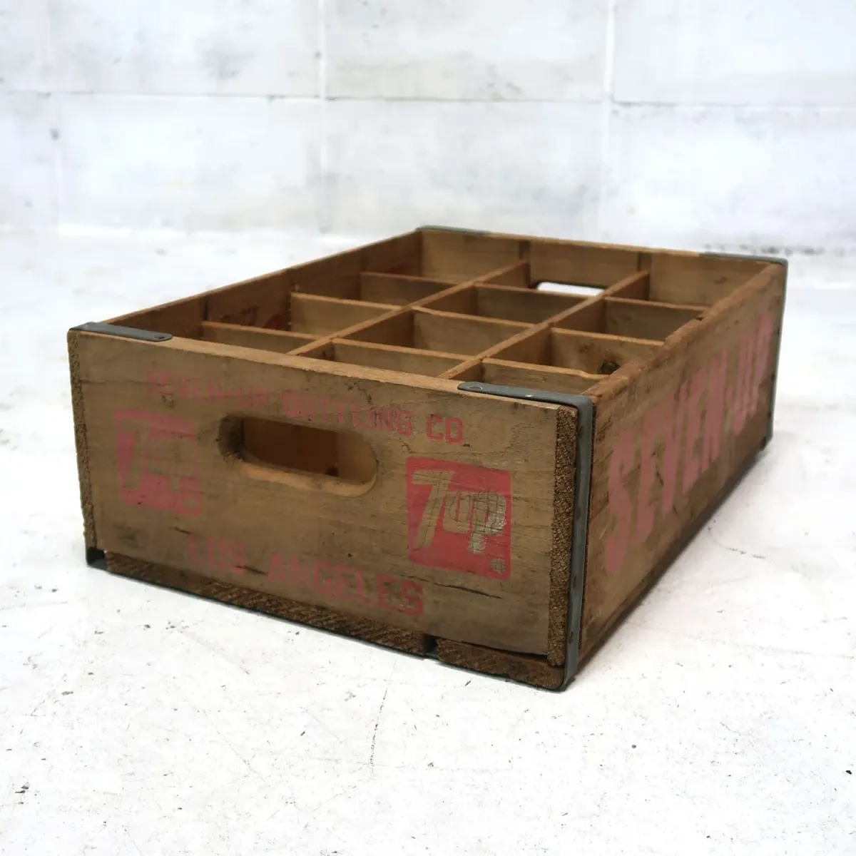 7up ビンテージ ウッドボックス