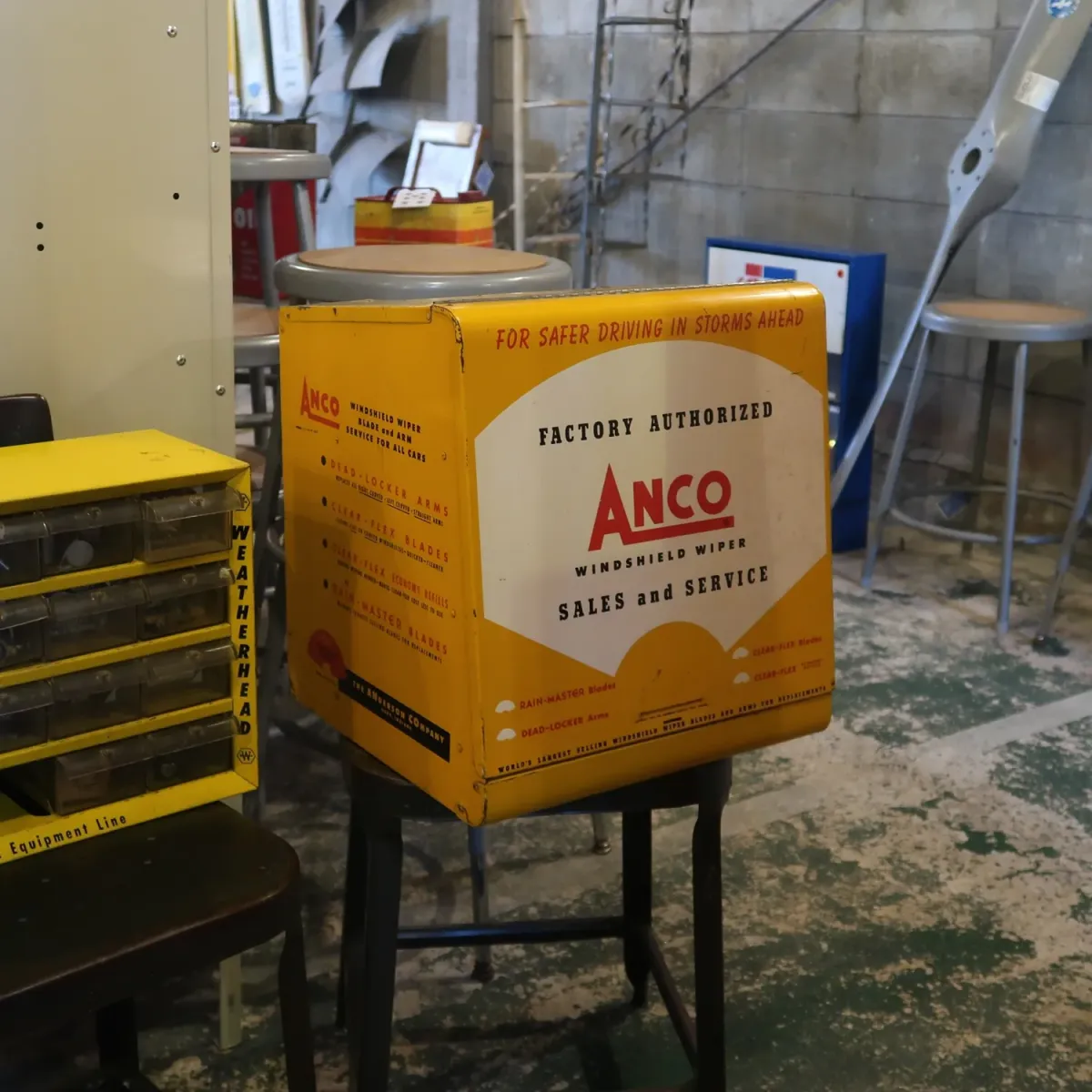 40～50's ANCO ビンテージ メタルキャビネット