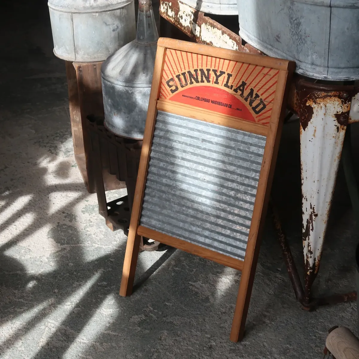 COLUMBUS ビンテージ ウォッシュボード 洗濯板