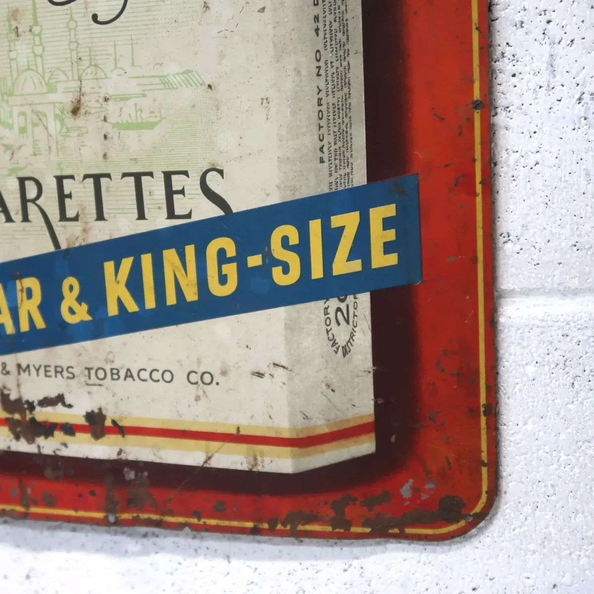 ～50’s Chesterfield Cigarettes ビンテージ ブリキ看板