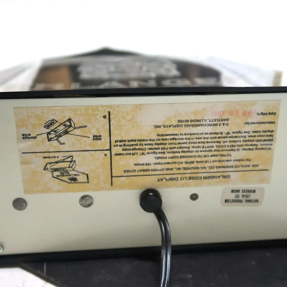 ERLANGER BEER ビンテージ ライトサイン