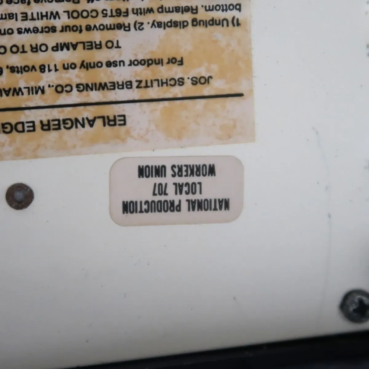 ERLANGER BEER ビンテージ ライトサイン