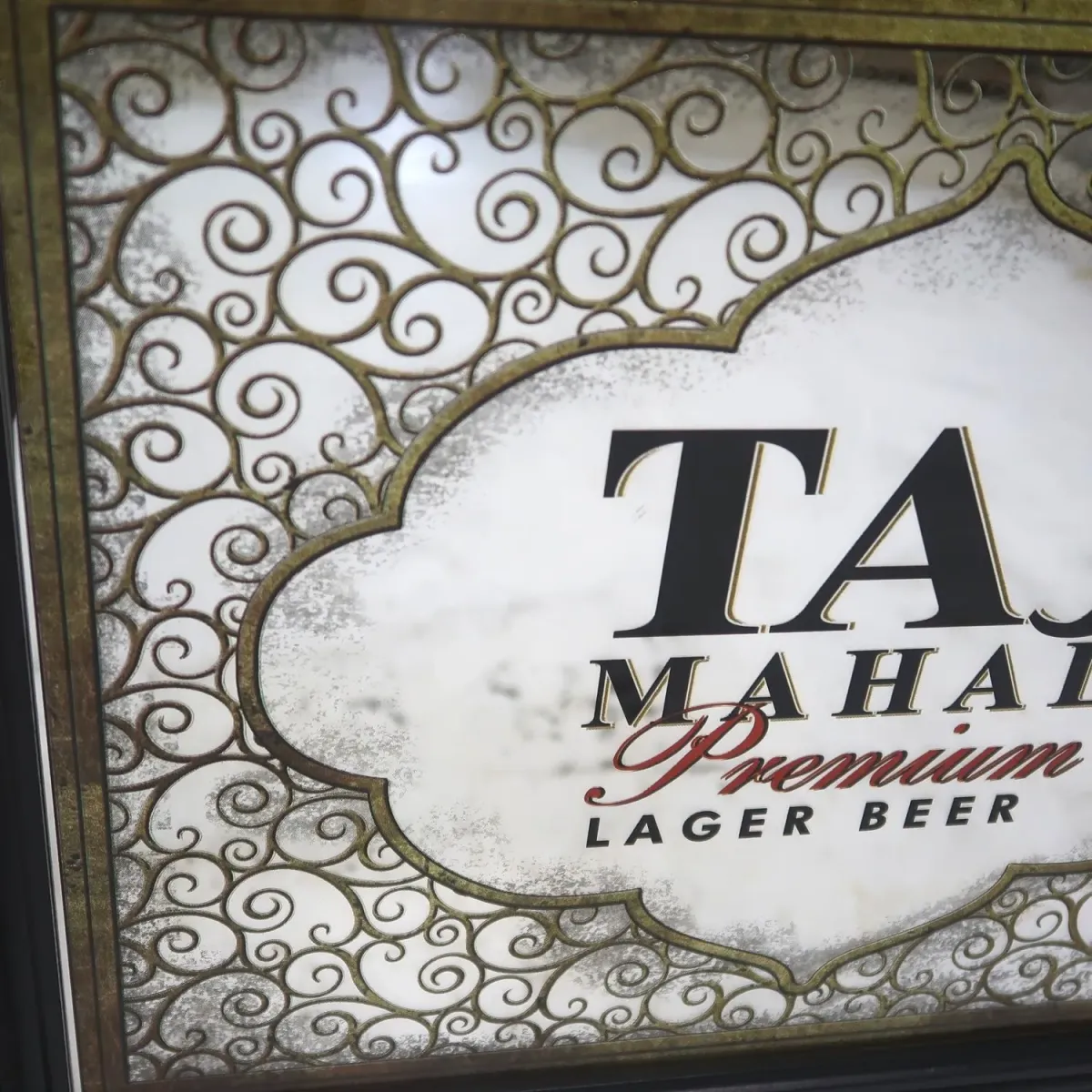 TAJ MAHAL LAGER BEER ビンテージ パブミラー
