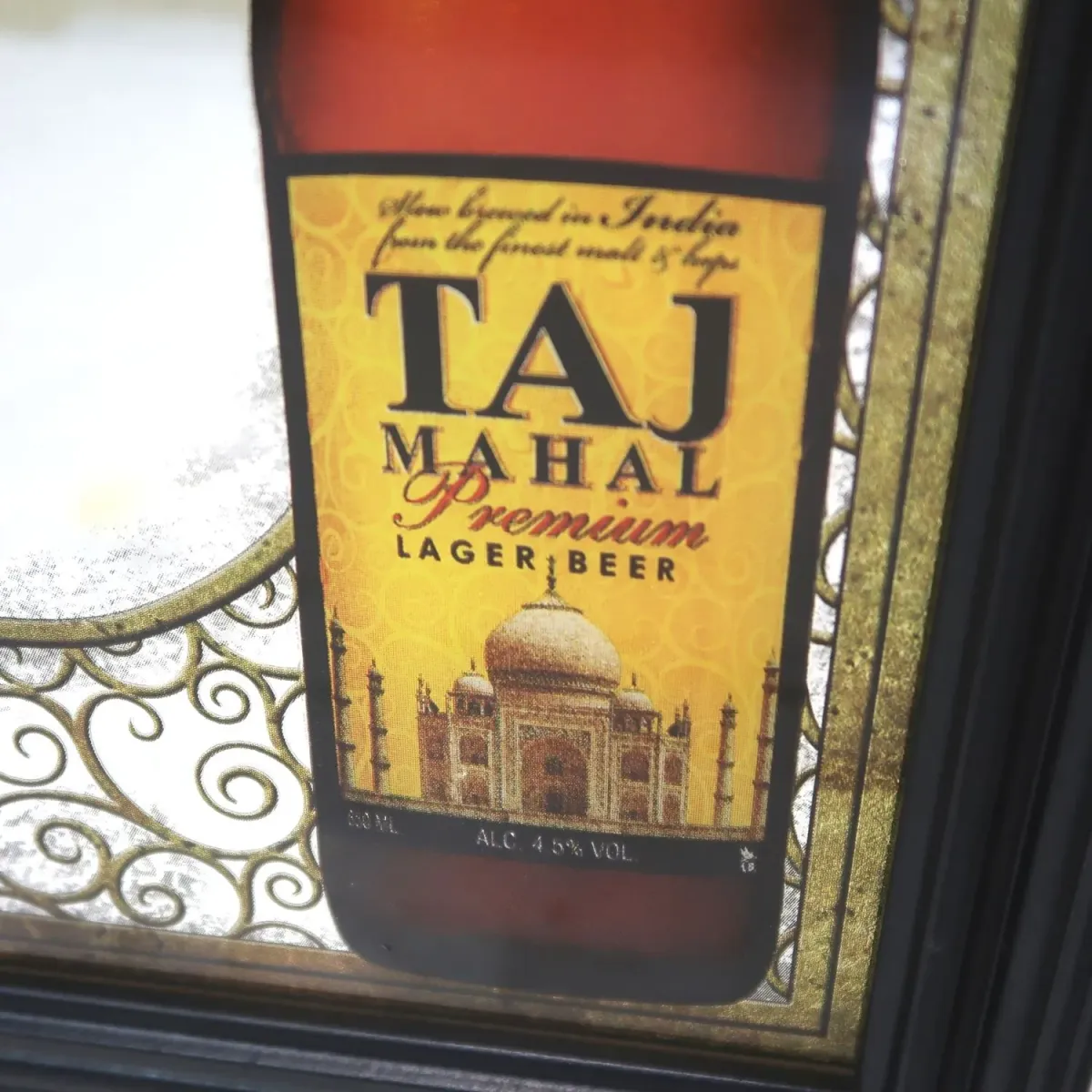 TAJ MAHAL LAGER BEER ビンテージ パブミラー