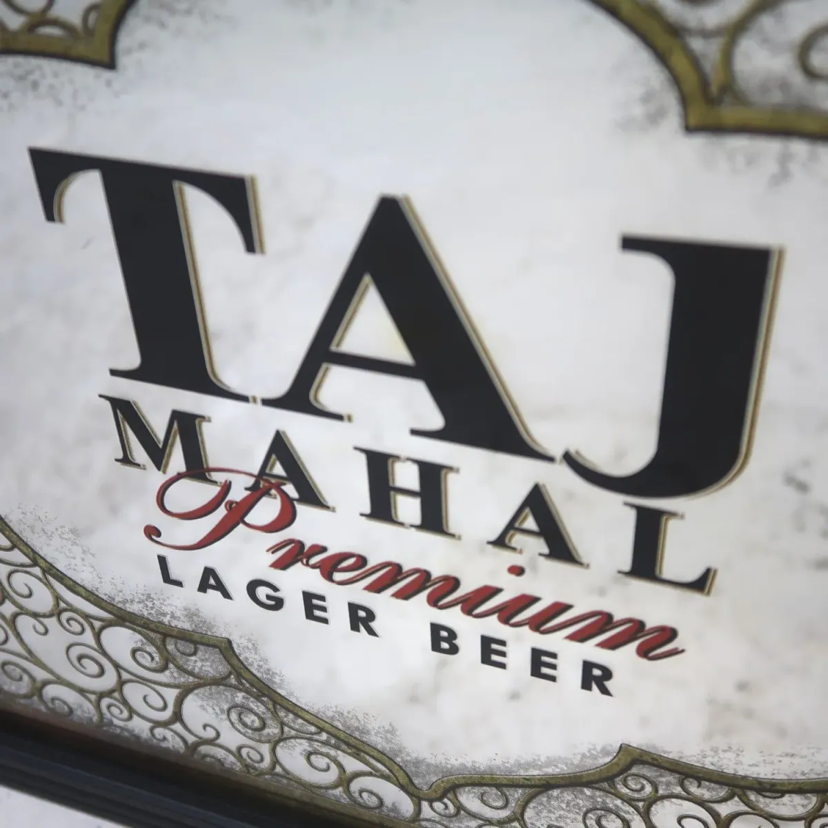 TAJ MAHAL LAGER BEER ビンテージ パブミラー