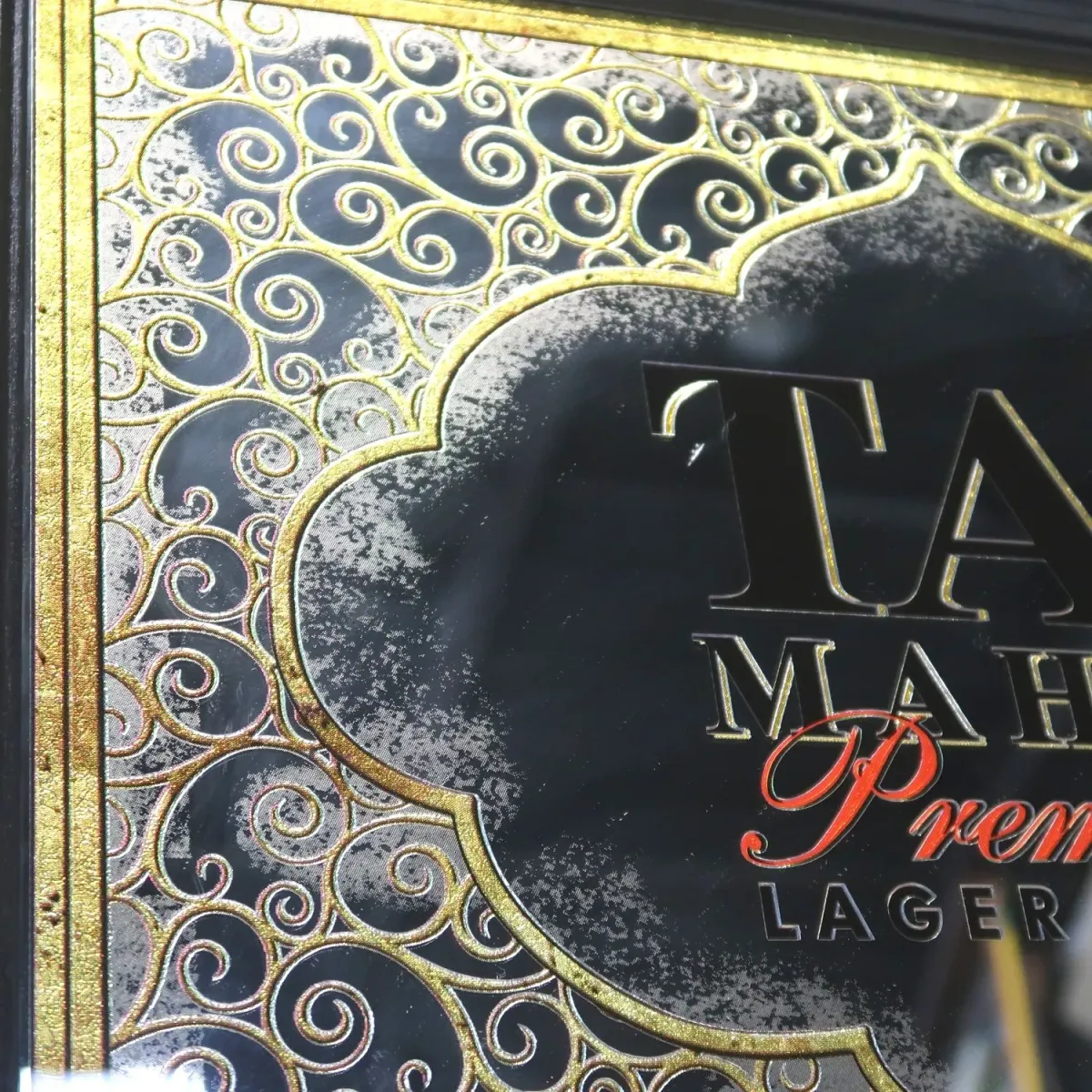 TAJ MAHAL LAGER BEER ビンテージ パブミラー