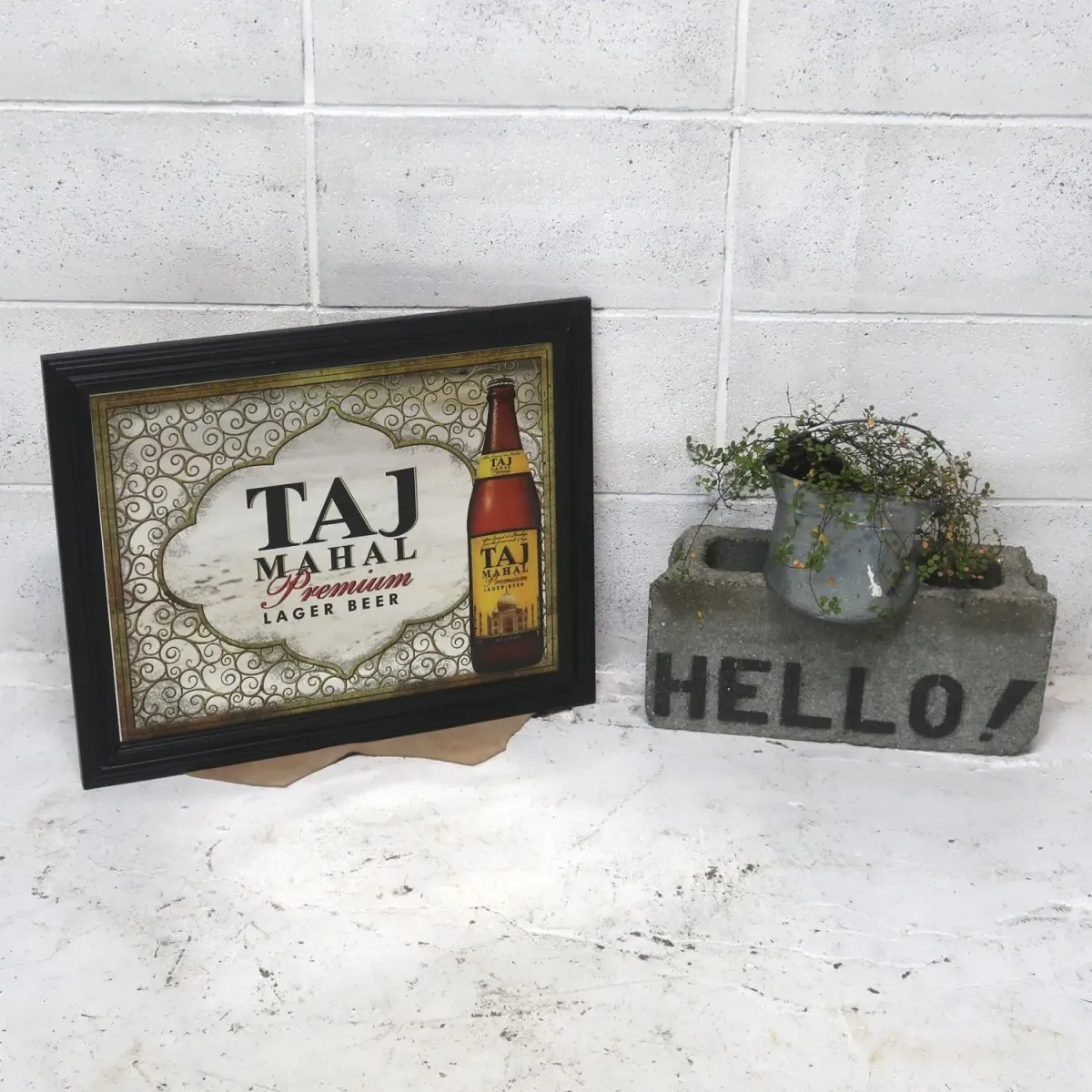 TAJ MAHAL LAGER BEER ビンテージ パブミラー